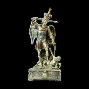Figura San Miguel Arcángel - estatuas religiosas protección Santería mayoreo Houston