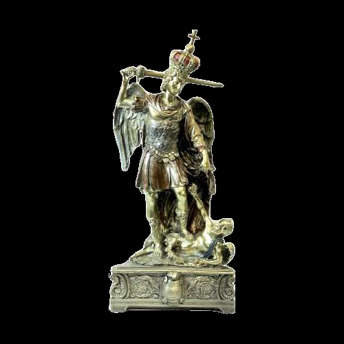 Figura San Miguel Arcángel - estatuas religiosas protección Santería mayoreo Houston