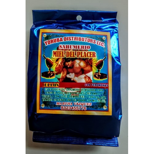 Sahumerio Miel del Placer - sahumerios rituales amor Santería mayoreo Houston TX